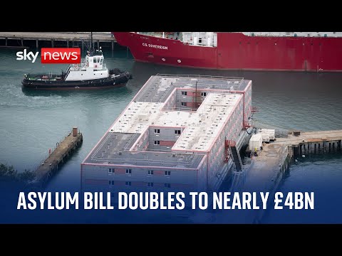 Asylum bill doubles to nearly £4bn as Sunak says cost is 'unacceptable'