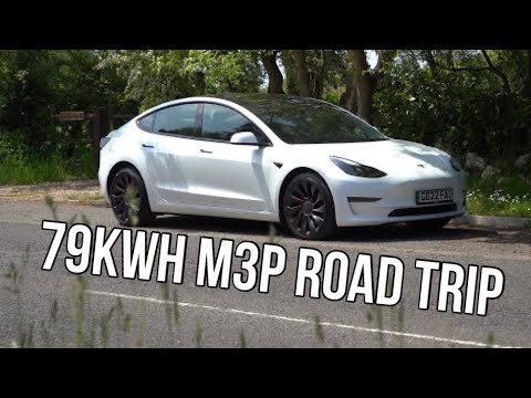 2022/23 new 79kWh Tesla Model 3 Performance real-world range, efficiency and charge speed test.