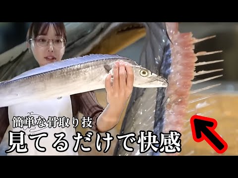 魚屋直伝【太刀魚のさばき方】骨が簡単に抜けたら、最高ですよね？