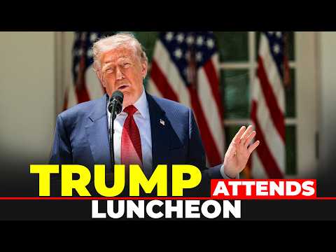 LIVE: US President  Donald Trump Attends Luncheon at White House Rose Garden | USA