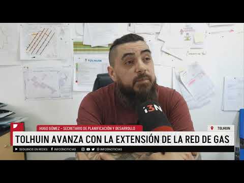 TOLHUIN AVANZA CON LA EXTENSIÓN DE LA RED DE GAS