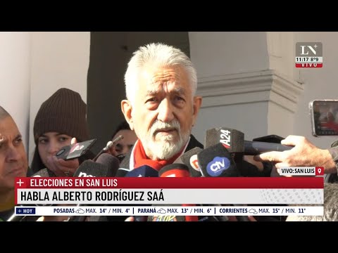 Elecciones en San Luis: habla Alberto Rodríguez Saá