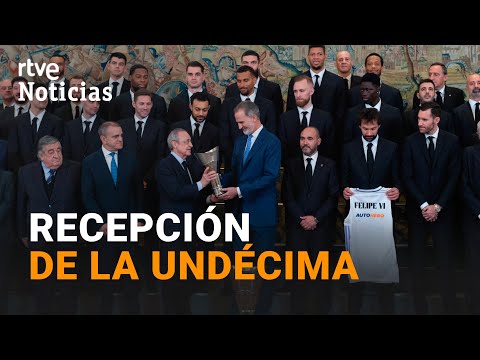 REAL MADRID: FELIPE VI recibe a los CAMPEONES de la EUROLIGA de BALONCESTO | RTVE Noticias