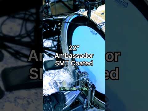 Ambassador SMT Coated vs. Emperor SMT Coated Bass Drumhead #drums #drummer #music