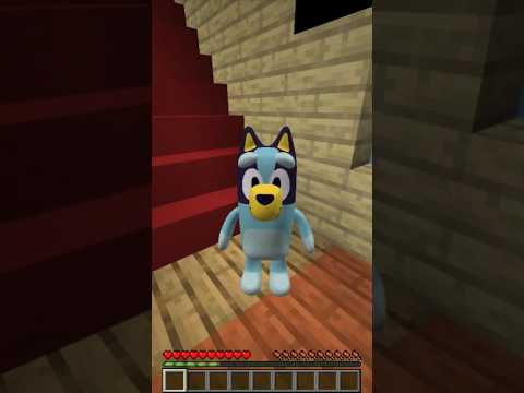¿QUÉ HAY DEBAJO de la CASA de BLUEY en MINECRAFT? 😱 #shorts