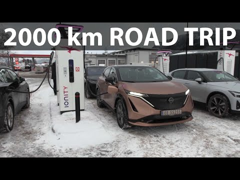 #80 Nissan Ariya 87 kWh FWD road trip to Arctic Circle part 1