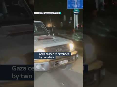 Gaza ceasefire extended by two days #itvnews #israel #gaza