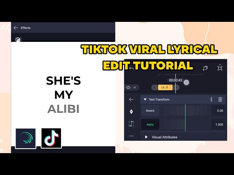 Simple Lyric Edit Tutorial Using Alight Motion | LYRICAL EDIT VIRAL IN TIKTOK | BLACK & WHITE BG