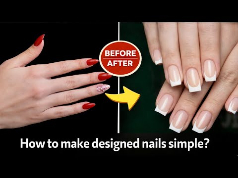 How to make designed nails simple?