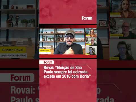 Rovai  “Eleição de SP sempre foi acirrada, exceto em 2016 com Doria”