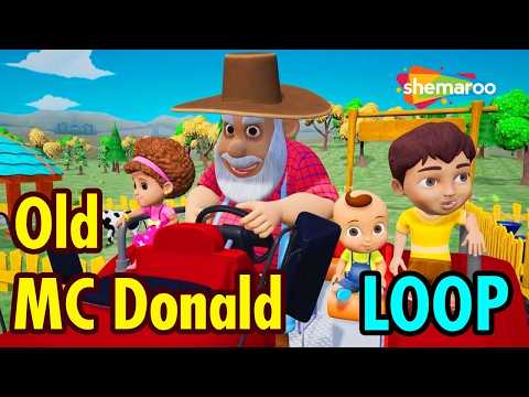 Old Macdonald  [LOOP] | 3D Nursery Rhyme for Children | @shemarookidsjunior