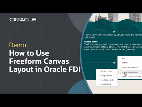 How to Use Freeform Canvas Layout in Oracle Fusion Data Intelligence