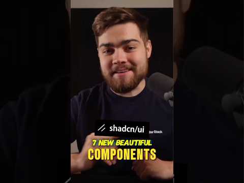 shadcn/ui just DROPPED new components... #webdevelopment #reactjs #softwaredevelopment