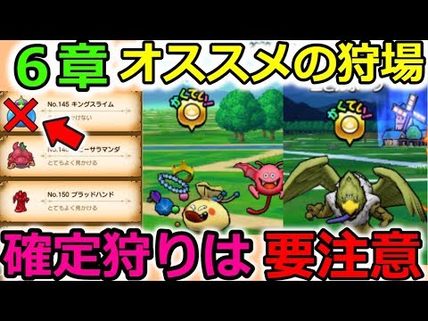 【ドラクエウォーク】６章オススメ狩り場！確定狩りは要注意だーぜ！