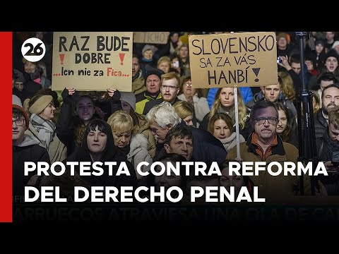 ESLOVAQUIA | Miles de personas protestaron en Bratislava contra la reforma del derecho penal