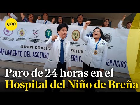 Hospital del Niño de Breña: paro por 24 horas