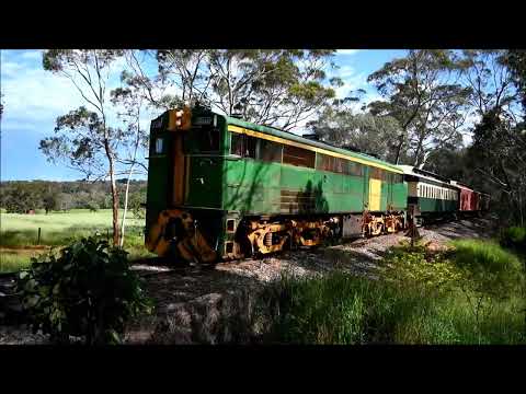 SteamRanger Heritage Railway Highlander Alco 958 B end leading 19/10/2025