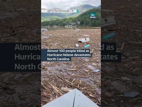 Almost 100 people killed as Hurricane Helene devastates North Carolina | ITV News