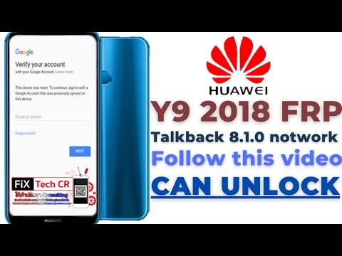 FiX Tech CR by ฟรีด้อม How to Unlock FRP Y9 2018 FLALX2 Android​ 910 Talkback​ 810​