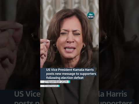 US Vice President Kamala Harris posts new message to supporters following election defeat | ITV News
