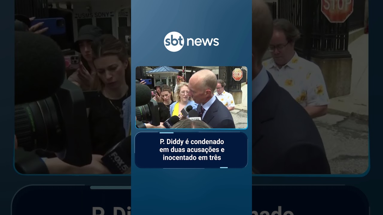 Caso P Diddy rapper é considerado culpado de crimes relacionados à prostituição | SBTBrasil