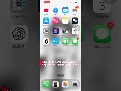##How to Hide and Undo Apps Anytime on iPhone (Simple Trick) #teachandlearn