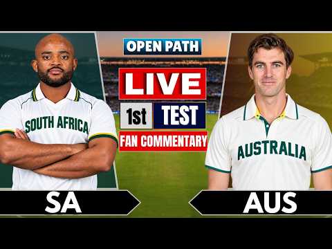 🔴LIVE : <strong>South</strong> <strong>Africa</strong> <strong>vs</strong> <strong>Australia</strong> | 1st Test Match | Live Score Analysis &amp; Fan Commentary | SAvsAUS