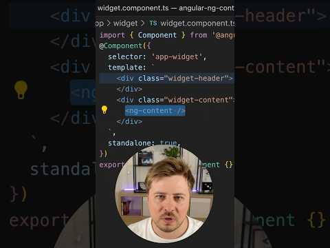 Angular Content Projection Basics in 1 Minute