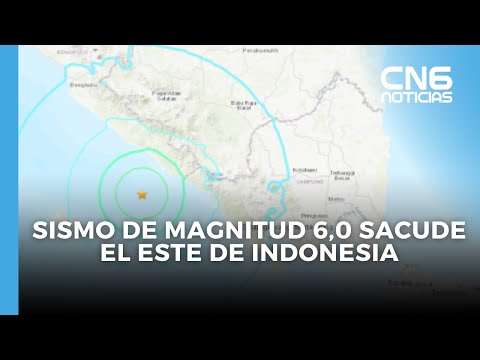 SISMO DE MAGNITUD 6,0 SACUDE EL ESTE DE INDONESIA