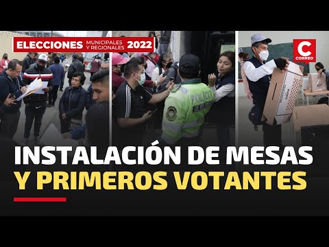 Elecciones Regionales y Municipales 2022: Primeros ciudadanos se acercan a votar