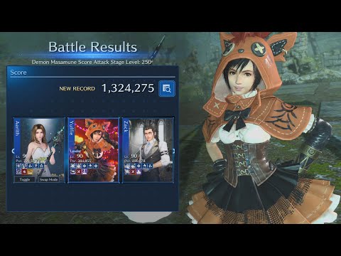Battle Ranking: Demon Masamune Lv. 250 1,324,275 High Score! | FF7 Ever Crisis