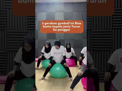 3 Gerakan Gymball Turunkan Kepala Janin