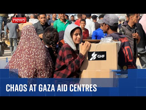 Aid distribution centres overran as 'gunshots' heard | Israel-Hamas war
