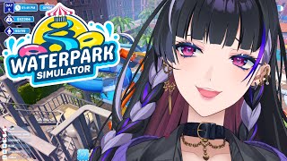 【Waterpark Simulator】Midnight Pool Owner🌊🍨今じわじわ海外で人気なウォーターパーク経営ゲーム【NIJ