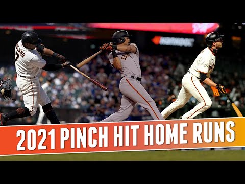 All 18 Giants Pinch Hit Home Runs in 2021 | MLB Record video clip