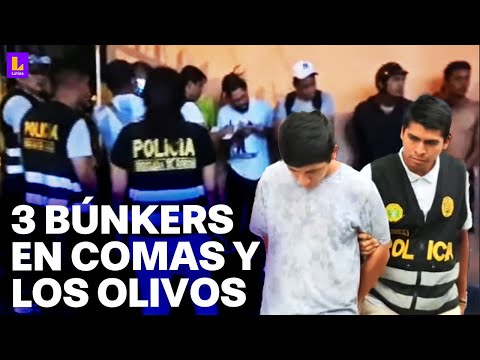 Policía detiene a 11 extranjeros en intervención a búnkers de Lima Norte