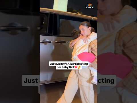 Mommy Alia Bhatt turns shield for Baby Raha as the family was spotted at the airport ❤️✨️