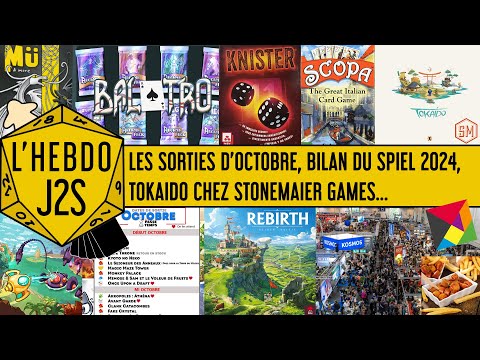L'Hebdo #J2S du 09/10/2024 - Spiel 2024, Tokaido chez Stonemaier, Matagot et jeux "experts"...