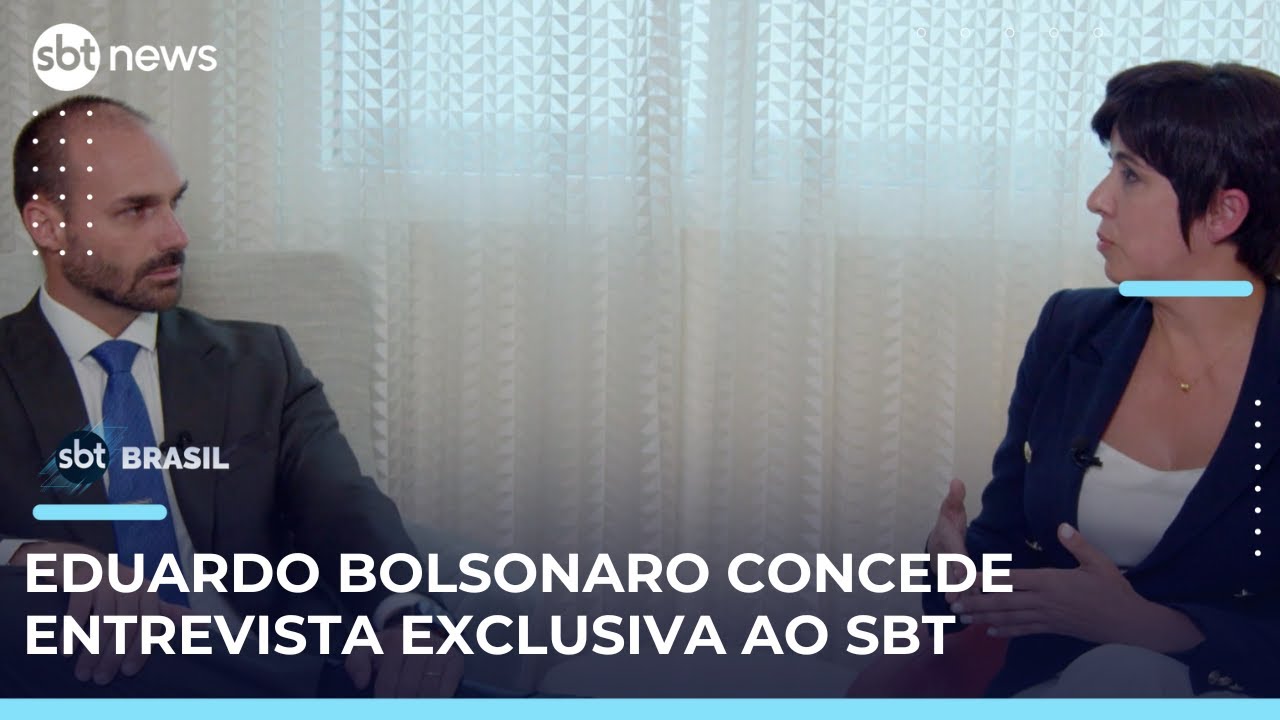 Sanção dos EUA contra Moraes foi adiada duas vezes afirma Eduardo Bolsonaro | SBTBrasil