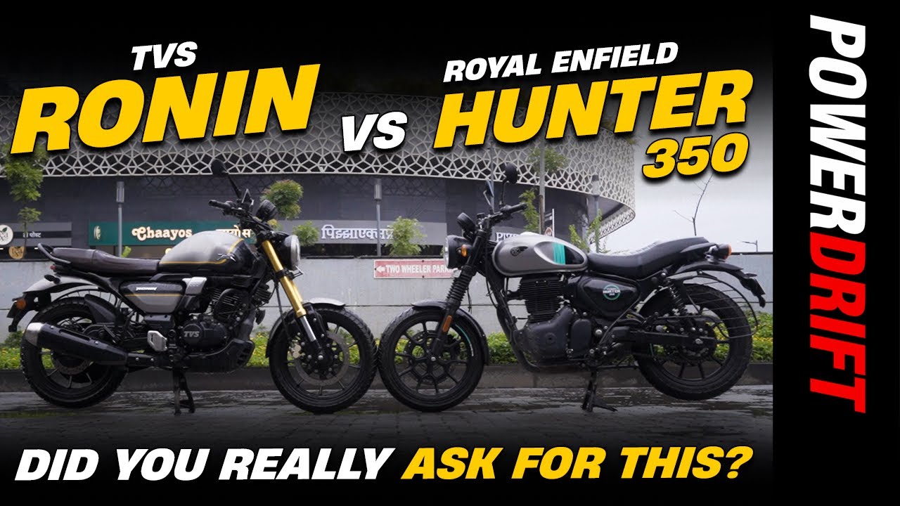 Royal Enfield Hunter 350 Vs TVS Ronin | Comparison | All That You Need To Know | PowerDrift