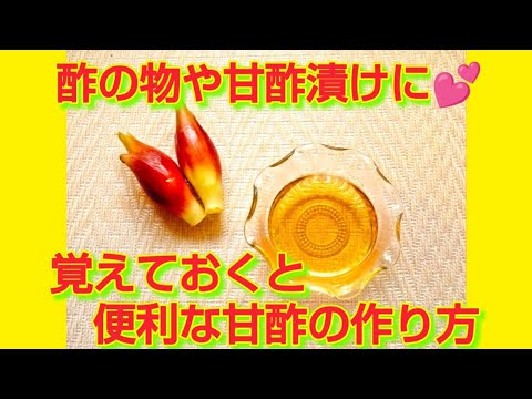 ★レシピ動画★酢の物や甘酢漬けに💕いろいろ使えて便利な甘酢の作り方★【hirokoh(ひろこぉ)のおだいどこ】