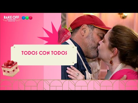 ¡A los besos! Andrea Del Boca y Mariano Iudica dejaron a todos atónitos en Bake Off Famosos