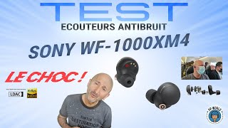 Vido-Test : TEST Ecouteurs ANTIBRUIT Sony WF-1000XM4 : Le CHOC !
