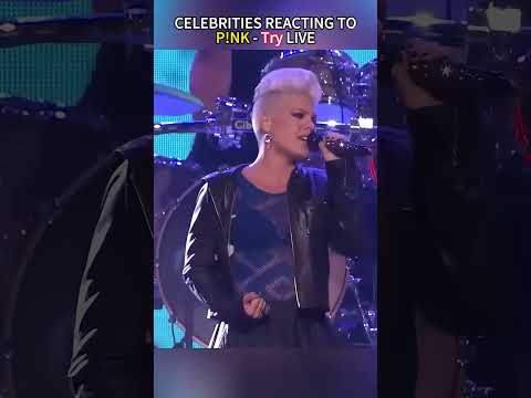 Celebrities reacting to Pink-Try Live <strong>Performance</strong> #pink #usatiktok #fyp #livemusic #<strong>performance</strong>