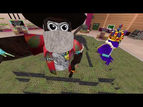 Building a ICE VOLCANO in monkey blocks #gorillatag #gorillatagquest #fun #vr #hard #challenge #yay