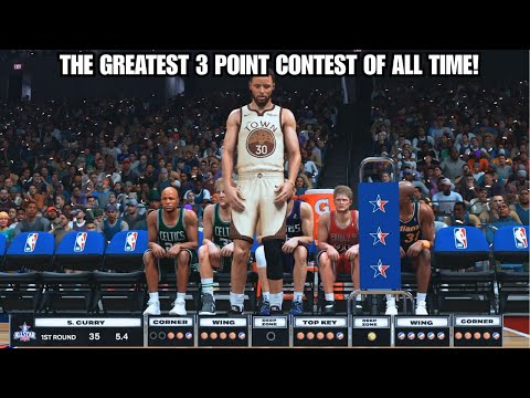 NBA 2K26: The Greatest 3 Point Contest of All Time! Curry, Bird, Allen, Stojakovic, Miller, Kerr!