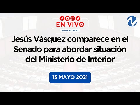 EN VIVO: Jesús Vásquez explica en el Senado situación del Ministerio de Interior