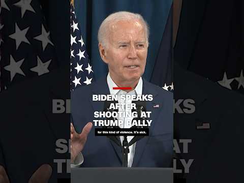Biden responds to Trump rally shooting