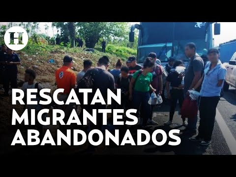 Instituto Nacional de Migración rescata a 407 migrantes abandonados en carretera de Veracruz