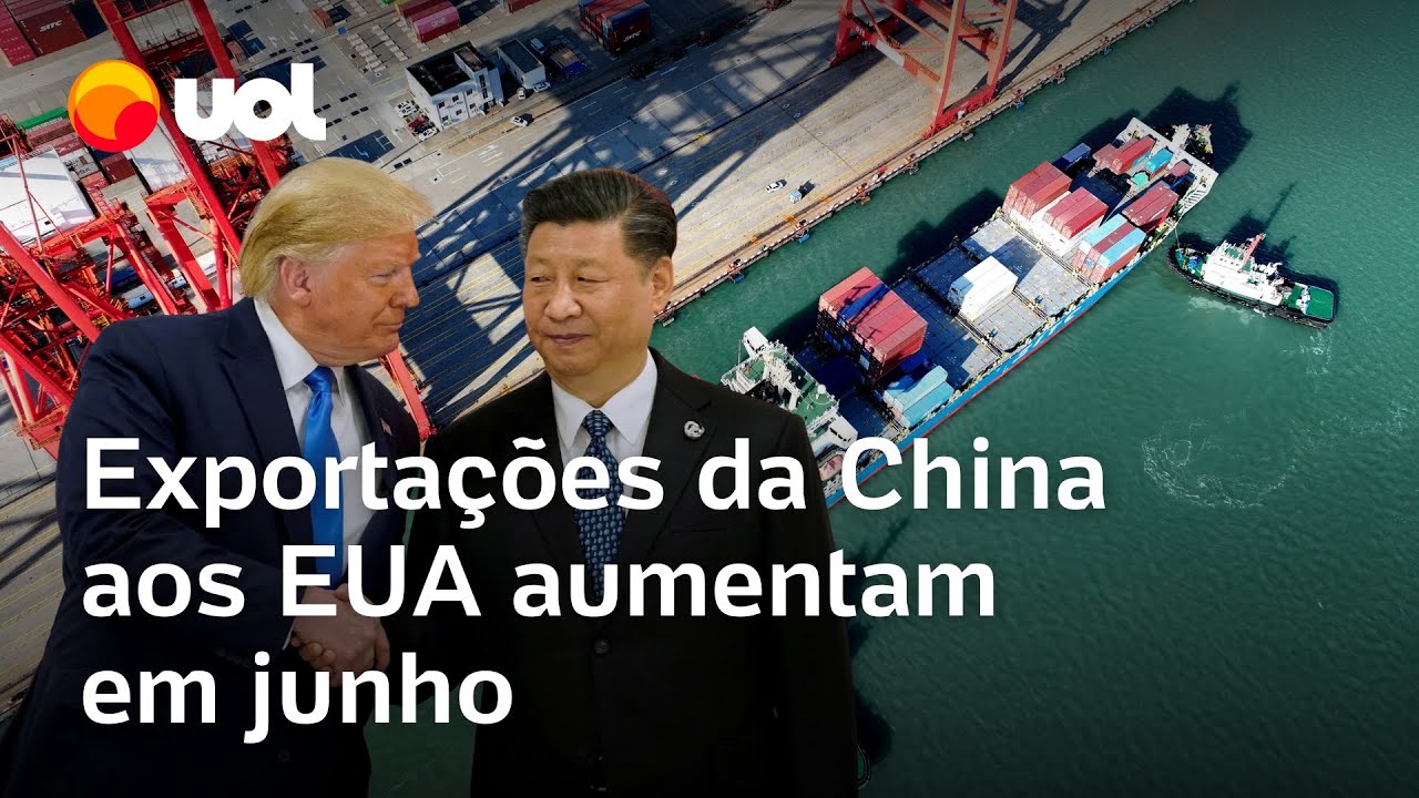 Mesmo com guerra tarifária exportações da China para os EUA aumentam em junho